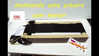 montando uma esteira caseira com motor [upl. by Koch351]