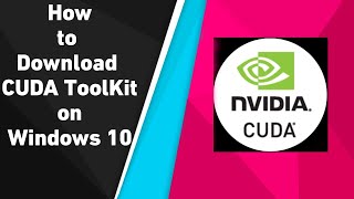 How to Download CUDA TOOLKIT on windows 10  How to Download CuDNN Library and GPU on Windows 10 [upl. by Tnomel]