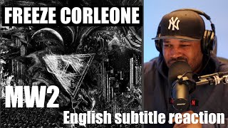 AMERICAN 🇺🇸 REACTS TO 🇫🇷 FREEZE CORLEONE  MW2  ENGLISH SUBTITLES [upl. by Enilekcaj]