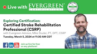 Exploring Certification Certified Stroke Rehab Professional CSRP [upl. by Kirschner]