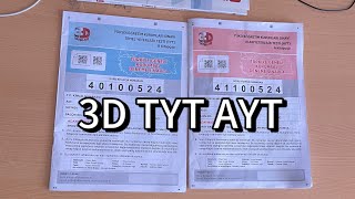 3D TÜRKİYE GENELİ TYT AYT DENEME YORUMUM  yks2024 ilk1000 [upl. by Candice]