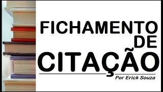 Como fazer fichamento de citação [upl. by Jeramie]