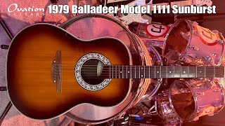 Ovation Balladeer Model 1111 1979 Sunburst [upl. by Cliff]