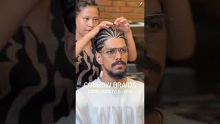 CORNROW BRAIDS  HAIRSTYLE FOR MEN😎braids menshairstylist mensbraids haircare4men vurvesalon [upl. by Nirac]