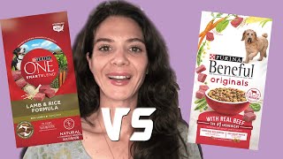 Dog food review Purina One vs Purina Beneful [upl. by Gaylene]