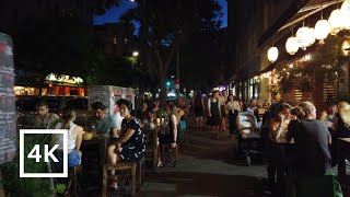 4K Walking Tour Bergmannkiez at night Kreuzberg Berlin [upl. by Adine]