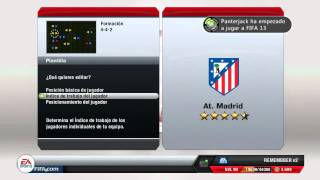 FIFA 13 FORMACION PERSONALIZADA [upl. by Heim]