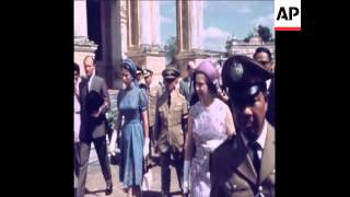 SYND 13 2 72 BRITISH ROYAL FAMILY ON RIVER BOAT TRIP DURING THEIR VISIT TO THAILAND [upl. by Eward]