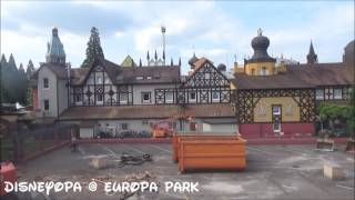 DisneyOpa  Europa Park  Abrissarbeiten für die Neuheit 2017 [upl. by Ambrogino]