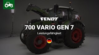 Fendt 700 Vario Gen7  Produktvideo  Leistungsfähigkeit  Fendt [upl. by Madox]