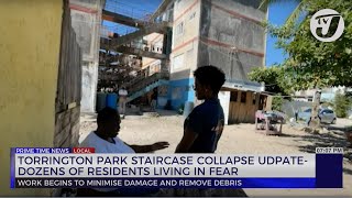 Torrington Park Staircase Collapse Update  Dozens of Residents Living in Fear  TVJ News [upl. by Gussman]