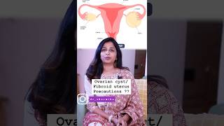 Ovarian cyst and uterus fibroid precautions DrSharmika drsharmika haircare parentingtips [upl. by Anaeda]