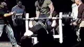 Scott Mendelson World Record 715lb Raw Bench Press [upl. by Airoled70]