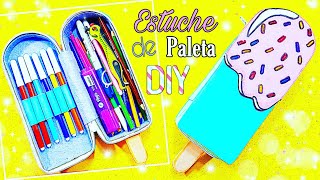 DIY  Cómo Hacer un Estuche o Cartuchera con Forma de Helado [upl. by Anesor]