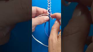 String Bracelet Pattern №8  Easy Bracelet Tutorial for Beginners [upl. by Lotsyrc]