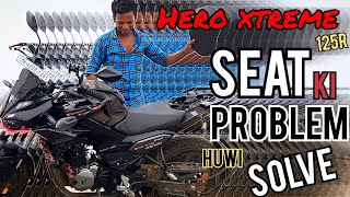 Hero xtreme 125r seat update with 5 futures  Hero xtreme 125r update 2024  bike modified bike [upl. by Arahset795]