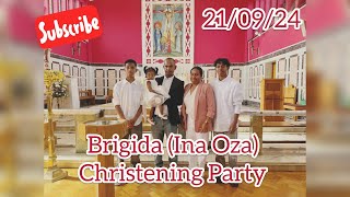 Brigidas Christening  Oxford 21092024 Part 1 [upl. by Eceer901]