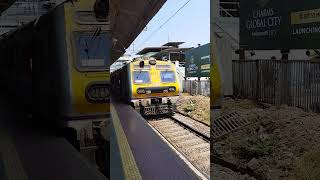 Mumbai Local  Mumbai Local train  Local train arriving station  indianrailways mumbai [upl. by Arac]