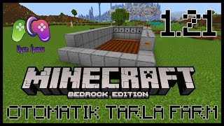 Minecraft Bedrock 2  Yarı Otomatik Tarla Farmı 121 [upl. by Ettevol]