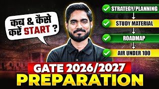 When amp How To Start GATE 2026  2027 Preparation  GATE Exam Preparation Strategy [upl. by Eada608]