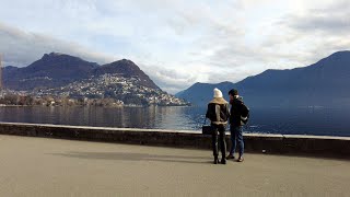 Lugano🇨🇭 on the last day of the year I December 2022 I 4K [upl. by Neerac]