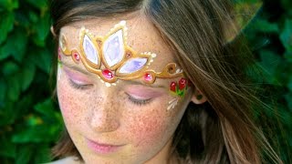 Maquillage de princesse de conte de fées  Le diadème de Raiponce  Tutoriel maquillage des enfants [upl. by Nodaj]