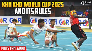 Kho Kho World Cup 2025 and Its Rules  Fully Explained  khokho  TrendSportzOfficial [upl. by Ahsimrac]