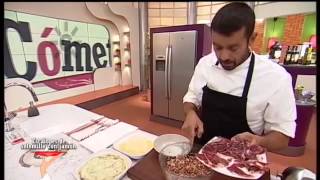 Receta escalopes de solomillo con jamón [upl. by Fabria]