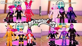 TODOS VILÕES AKUMATIZADOS DO GRUPO NO MIRACULOUS RP  MIRACULOUS ROBLOX [upl. by Ahcirt]