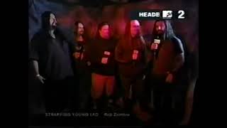 Rob Zombie Disdainfully Interviews Strapping Young Lad [upl. by Akcemat852]