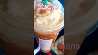 Starbucks caramel brulee cold brew starbucks starbucks coffee coldbrew shorts holidayseason [upl. by Tonye]