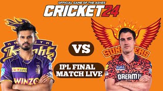 KKR VS SRH IPL FINAL MATCH LIVE 2024 ipl gaming cricket cricket24 gamingwithtector kkrvssrh [upl. by Zurciram]