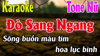 Đò Sang Ngang Karaoke Tone Nữ  Fm  Karaoke Lâm Organ  Beat Mới [upl. by Aelanna]