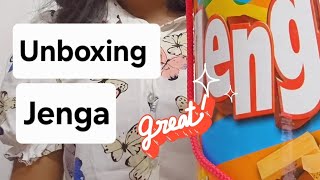 Unboxing Jenga game family fun amazing [upl. by Miran195]