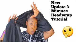 New Update 3 Minutes Headwrap Tutorial On Yourself [upl. by Abdu209]