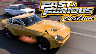 FORZA HORIZON 5  FAST AND FURIOUS DATSUN 240Z DRAG TUNE [upl. by Eelra400]