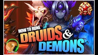 How to Rune DRUIDS amp DEMONS Summoners War [upl. by Bear]