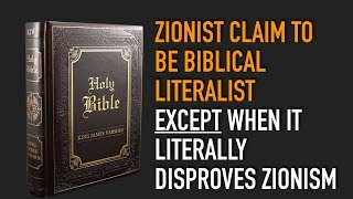 quotProclaimhisWordquot Biblical Literalist Literally Denies It for Zionism [upl. by Kaya]