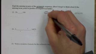 Find the missing terms of a geometric sequence 23 [upl. by Esila]