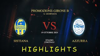 HIGHLIGHTS 6giornata SISTIANA SESLJANAZZURRA 20 [upl. by Cown950]