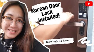 Korean Door Lock Installation  Tiny Minimalist House Update  Philippines [upl. by Assina60]