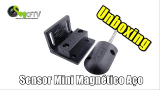 Mini Sensor de Alarme Magnético de Aço Unboxing [upl. by Pernell]