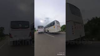 Hoskote and kolar road highway accident  careless driver  accidentnews bus accidenttruck [upl. by Necyla855]