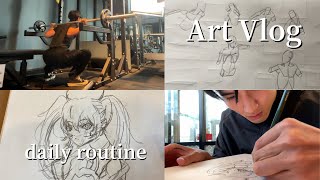 【ArtVlog】 My Journey to Becoming a Pro Illustrator in Japan  Daily Routine [upl. by Neenahs155]