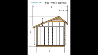 10x16 Saltbox Storage Shed Plans Blueprints [upl. by Leibarg945]