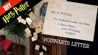 ⚡️Harry Potter DIY Hogwarts Letters [upl. by Akoyn]