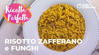 RISOTTO ZAFFERANO e FUNGHI  ABBINAMENTO PERFETTO🍂✨ adv [upl. by Einnaj]