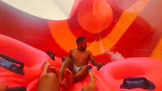 Nick Gets TERRIFIED On Water Slide [upl. by Haduhey]