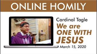 OnlineHOMILY  Cardinal Tagles homily at the Pontificio Collegio Filippino in Rome March 15 [upl. by Golub420]