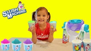 Making Slush Cups DIY Yummy Slush Maker for Kids [upl. by Beffrey]